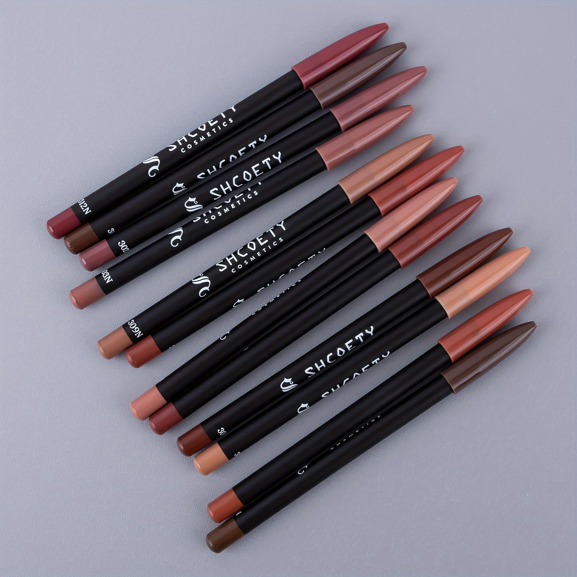 12-Piece Matte Non-Stick Lip Liner Set Waterproof Long-Lasting for Makeup and Gift