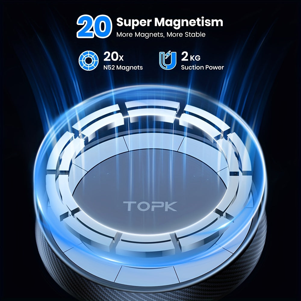 Magnetic Car Phone Mount Adjustable Horizontal Vertical Single Hand Holder for iPhone