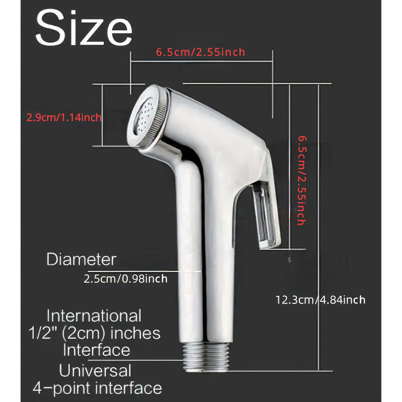 Durable ABS Handheld Bidet Sprayer with Nozzle for Bathroom Toilets