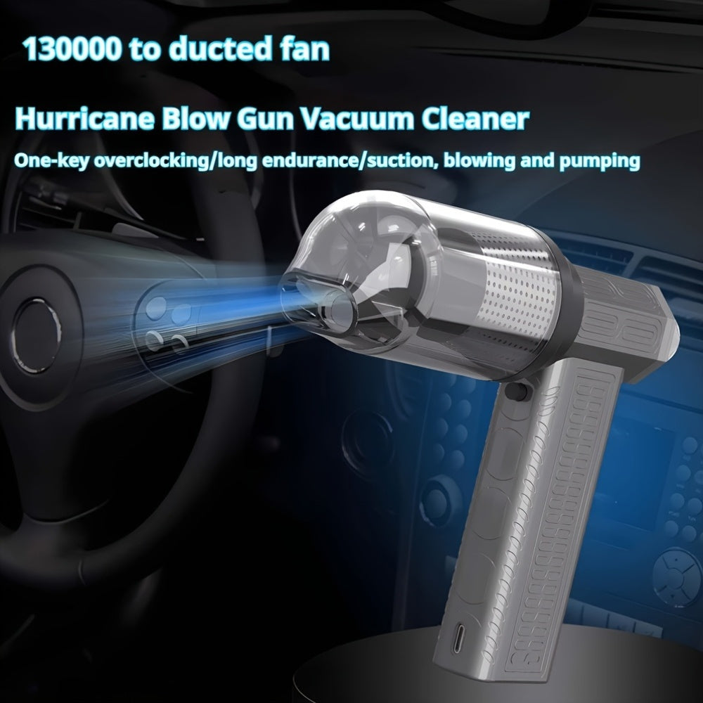 High-Speed Mini Turbo Jet Fan Handheld Vacuum Cleaner with 13 Million RPM Rechargeable Lithium Battery