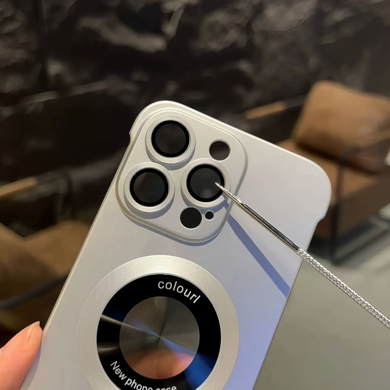 Ultra-Thin Frosted Phone Case with Built-In Lens Protection for iPhone 12 to 16 Pro Max