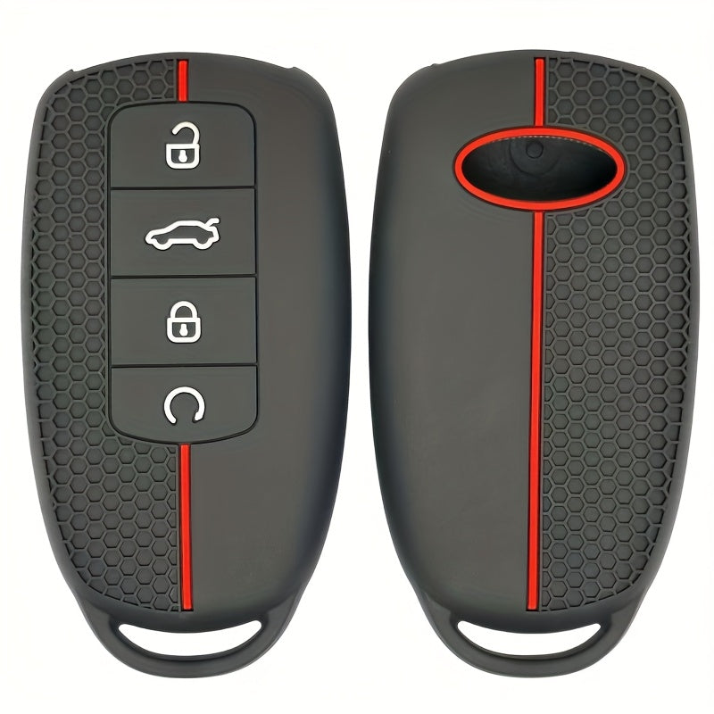 Silicone Car Key Cover for SUV Keyless Remote Protector Keychain