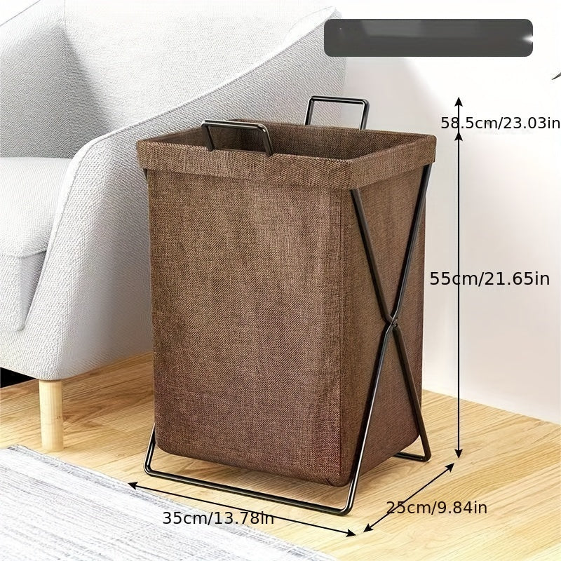 Rectangular Laundry Hamper with Handles Foldable Storage for Bathroom Bedroom Living Room