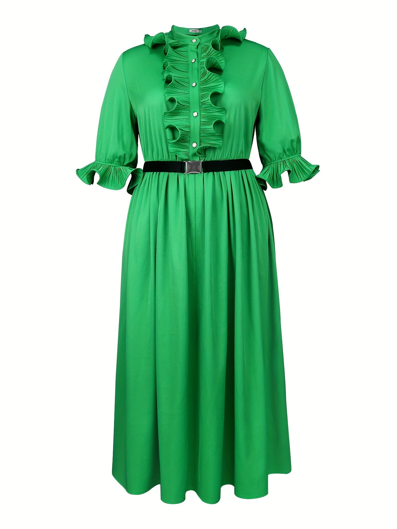 Women's A-Line Long Dress Elegant Ruffle Party Evening Dress