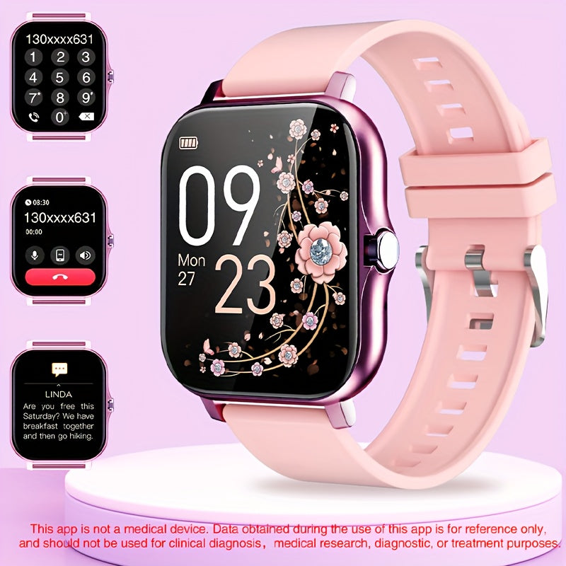 Unisex Smartwatch with Multiple Sports Modes Message Notifications and Stylish Design