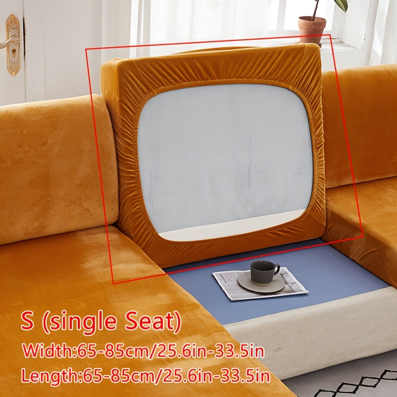 Velvet divan qoplamasi qishki iliqlik va barcha mavsumlar uchun to'liq qoplama ta'minlaydi. Cho'ziluvchan, changdan himoyalangan va elastik mato bilan tozalash oson. Orqa tayanch va yostiq qoplamasi uchun sirpanmas xususiyatlarni o'z ichiga oladi.