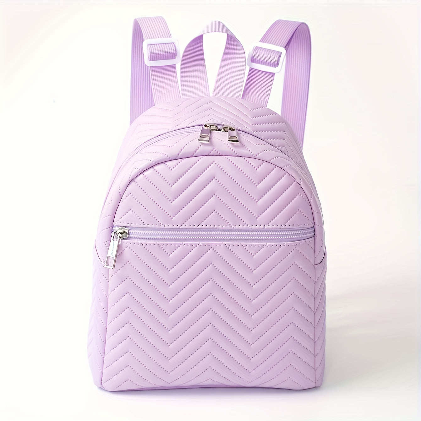 Women's Wavy Pattern Backpack Large Capacity Casual Travel Hiking Diaper Bag