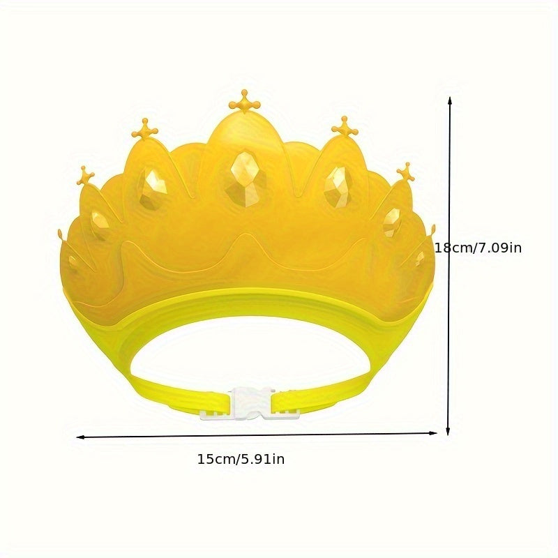 Solid Color Crown Style Shampoo Cap for Kids and Adults Perfect for Holidays Gifts