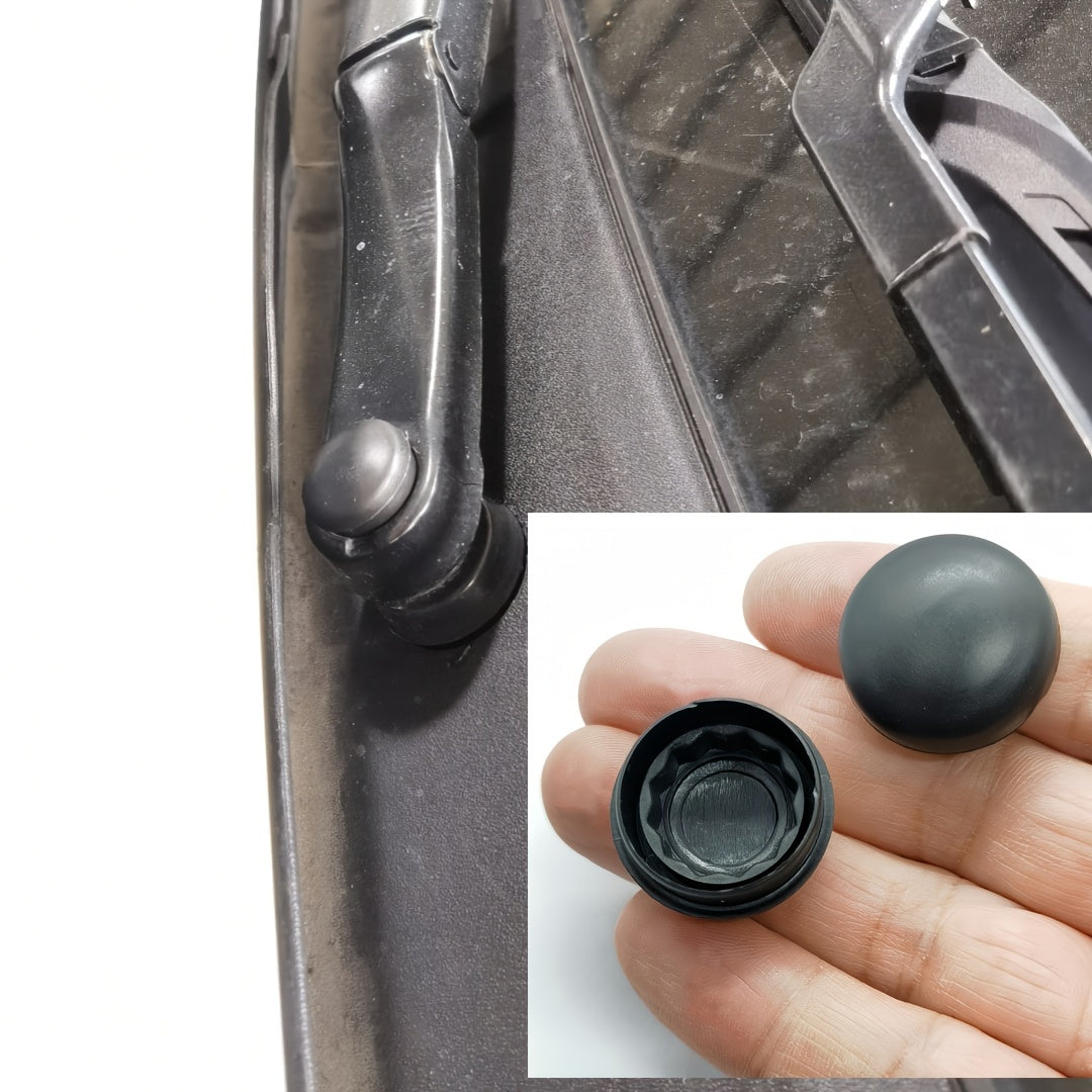 2 Pcs Universal Rubber Wiper Arm Nut Caps for Cars Replacement Accessories