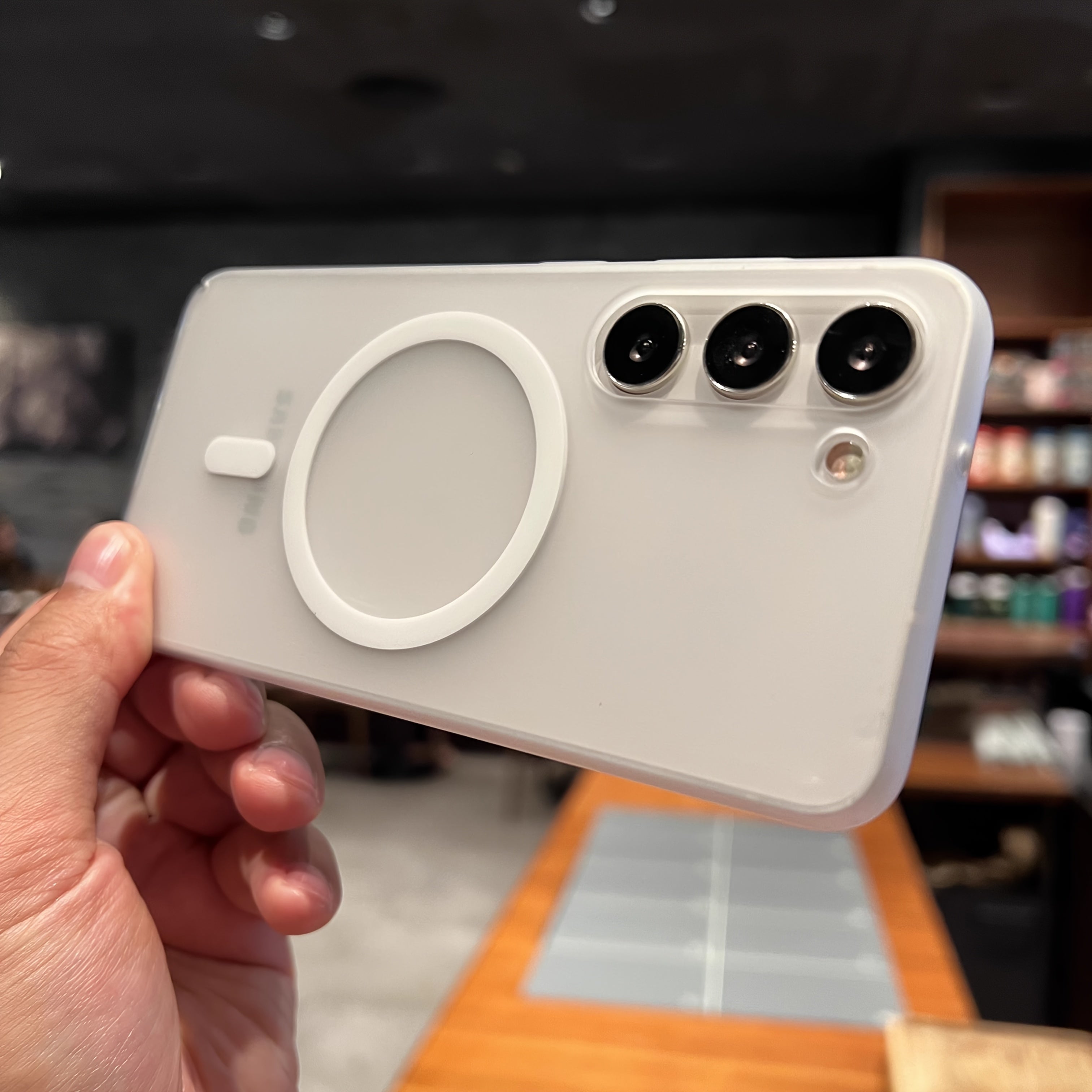 Матовий чохол для ПК для телефону Samsung S25 Ultra S24 Plus S24 Ultra з підтримкою бездротової зарядки