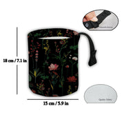 Floral Oil Painting Collapsible Car Trash Can Reusable Auto Organizer