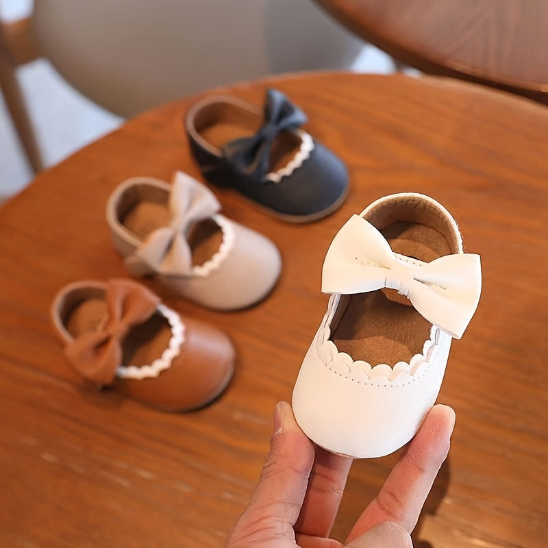 Infant Shoes Casual Princess Shoes with Secure Grip Sole for 0-1 Year Old