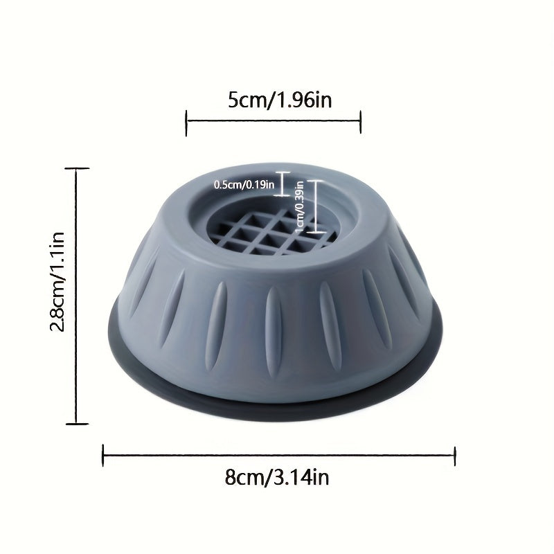 Noiseless Appliance Feet Pads with Shockproof Rubber Base for Washing Machines Refrigerators and Dryers