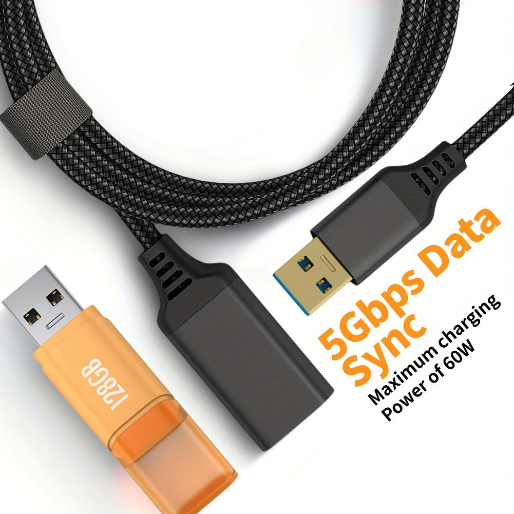 Cable de extensión USB 3.0 macho a hembra 3,05 m Alta transferencia de datos compatible con PC, impresora, webcam