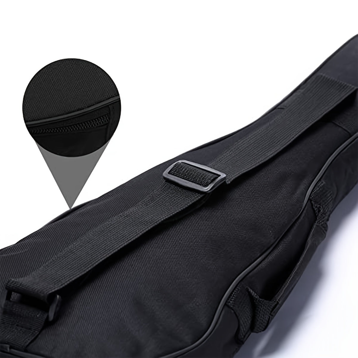 Funda acolchada negra para ukelele soprano y tenor con correas ajustables para conciertos