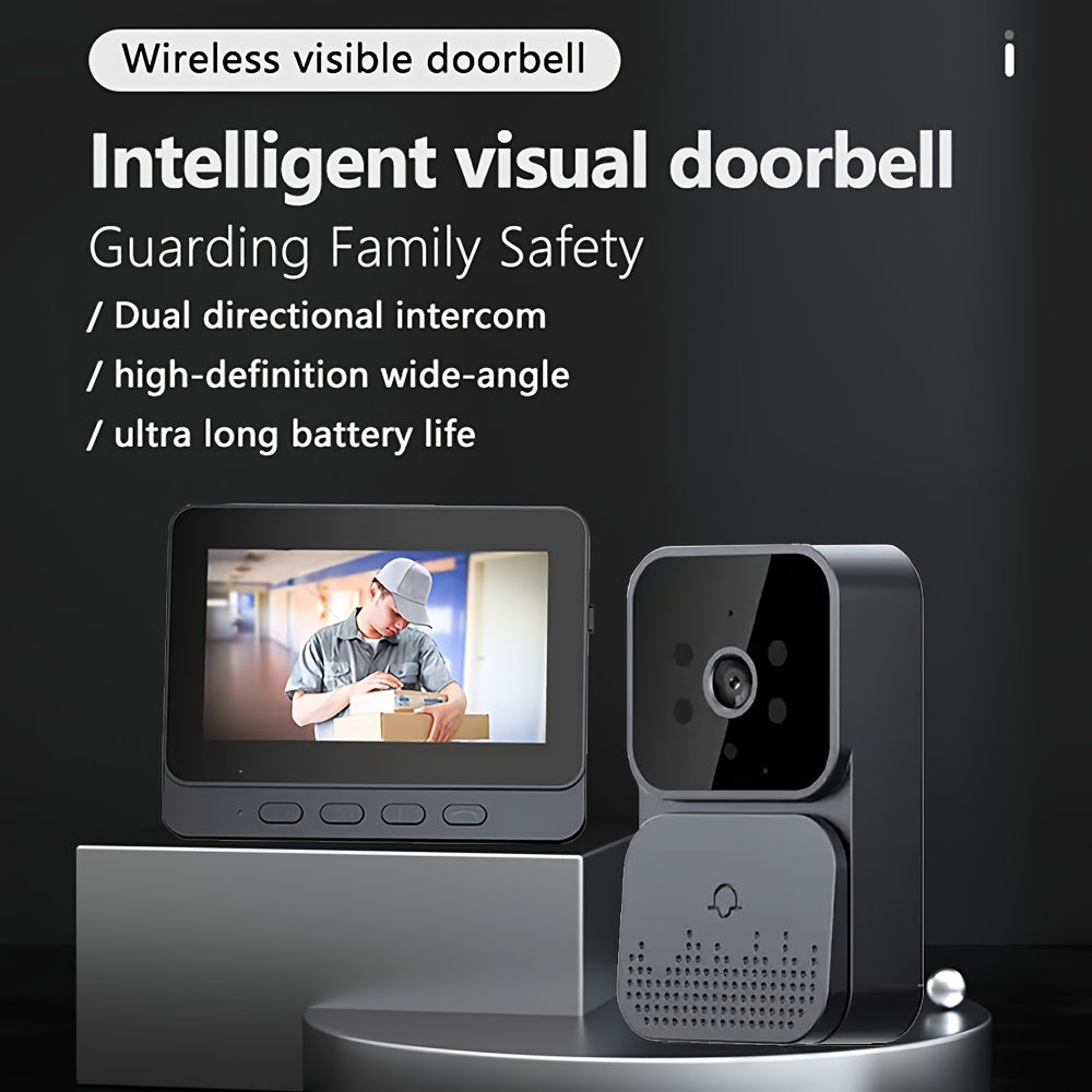 10.92cm Wireless Indoor Security Camera with Night Vision and Two-Way Audio