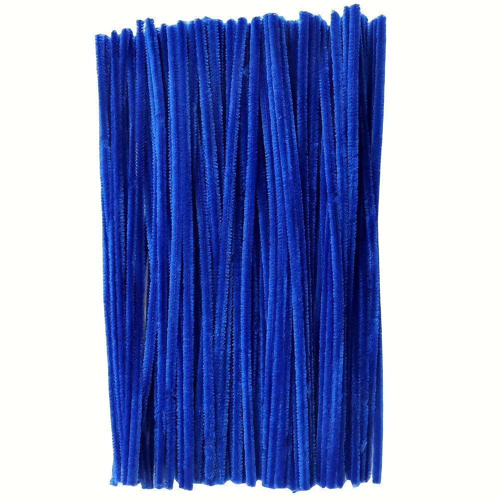 100 Colorful Chenille Stems 30cm for DIY Crafts and Decorations