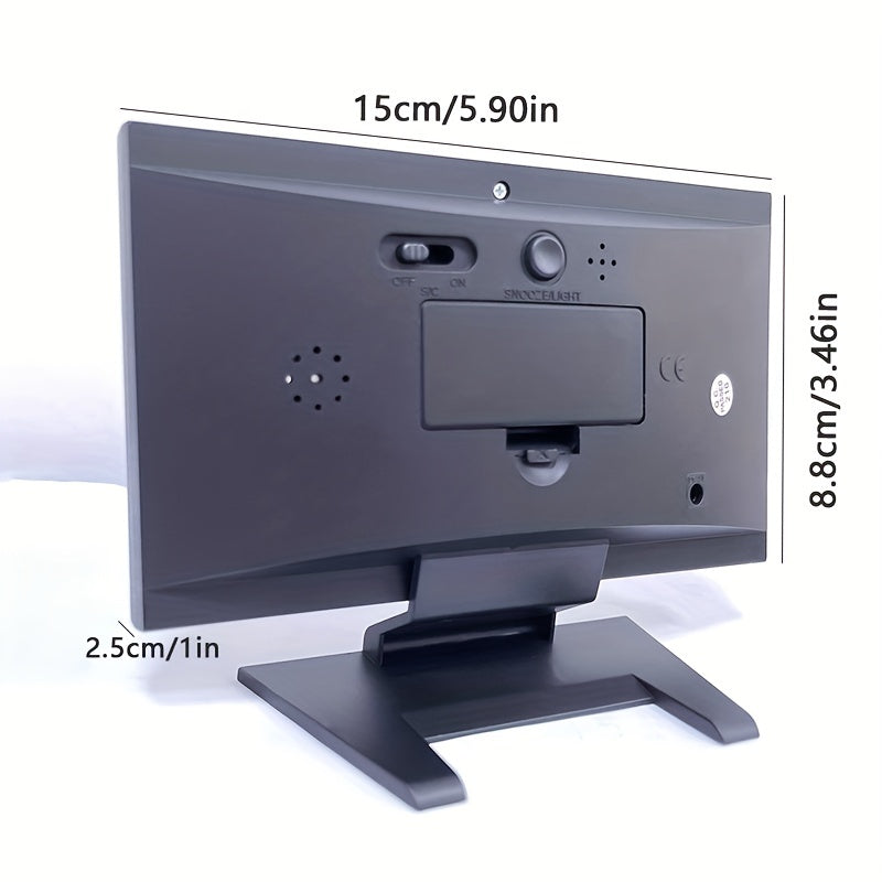 Aqlli ob-havo soati, termometr, gygrometr va ichki harorat va namlik uchun rangli displey, uy qulayligi uchun qulay ovozli boshqaruv.