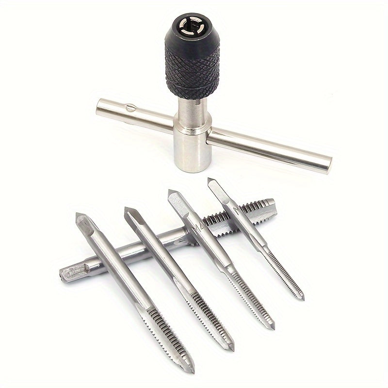 Adjustable Metal Tap Wrench Set for M3 to M8 Threads Hand Tool for Metal and DIY Repairs