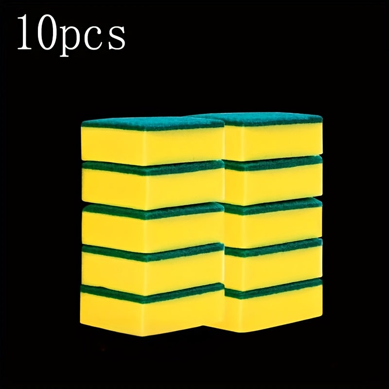Набор из 10 двухслойных губок для мытья посуды и сковородок