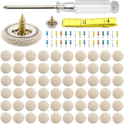 60pcs Car Roof Headliner Repair Kit with Rivets and Installation Tool for Cars SUVs