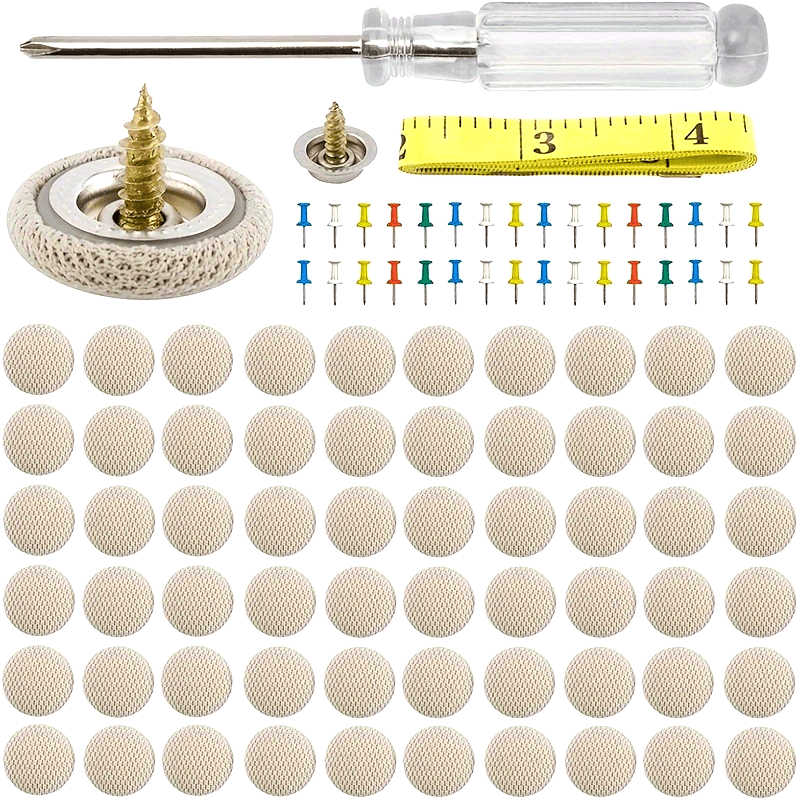 60pcs Car Roof Headliner Repair Kit with Rivets and Installation Tool for Cars SUVs