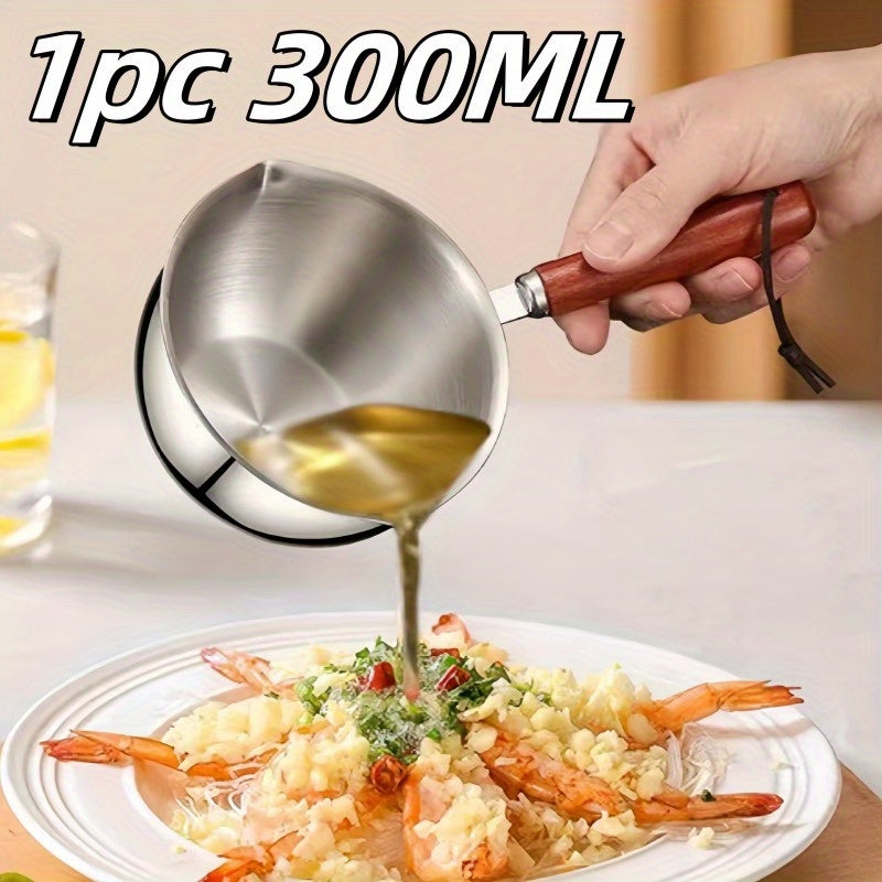 300ml Stainless Steel Mini Saucepan for Heating Oil Milk and Melting Chocolate