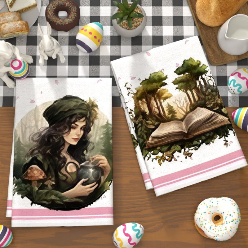 Easter Kitchen Towels Set 18x66cm Soft Absorbent Decorative Cleaning