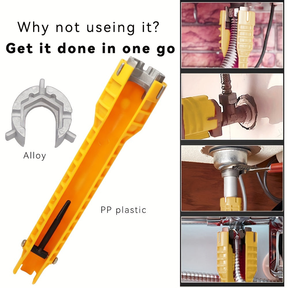 Multipurpose Faucet Wrench Tool for Sink and Pipe Installation in Bathroom and Kitchen