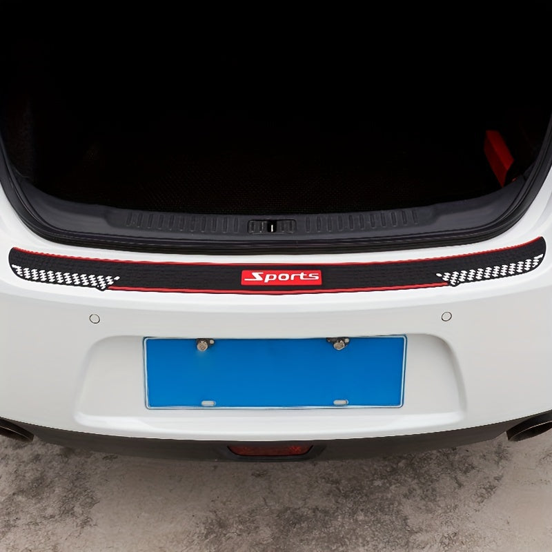 Universal PVC Car Trunk Door Sill Protector Rubber Strip 89.92cm Scratch Guard