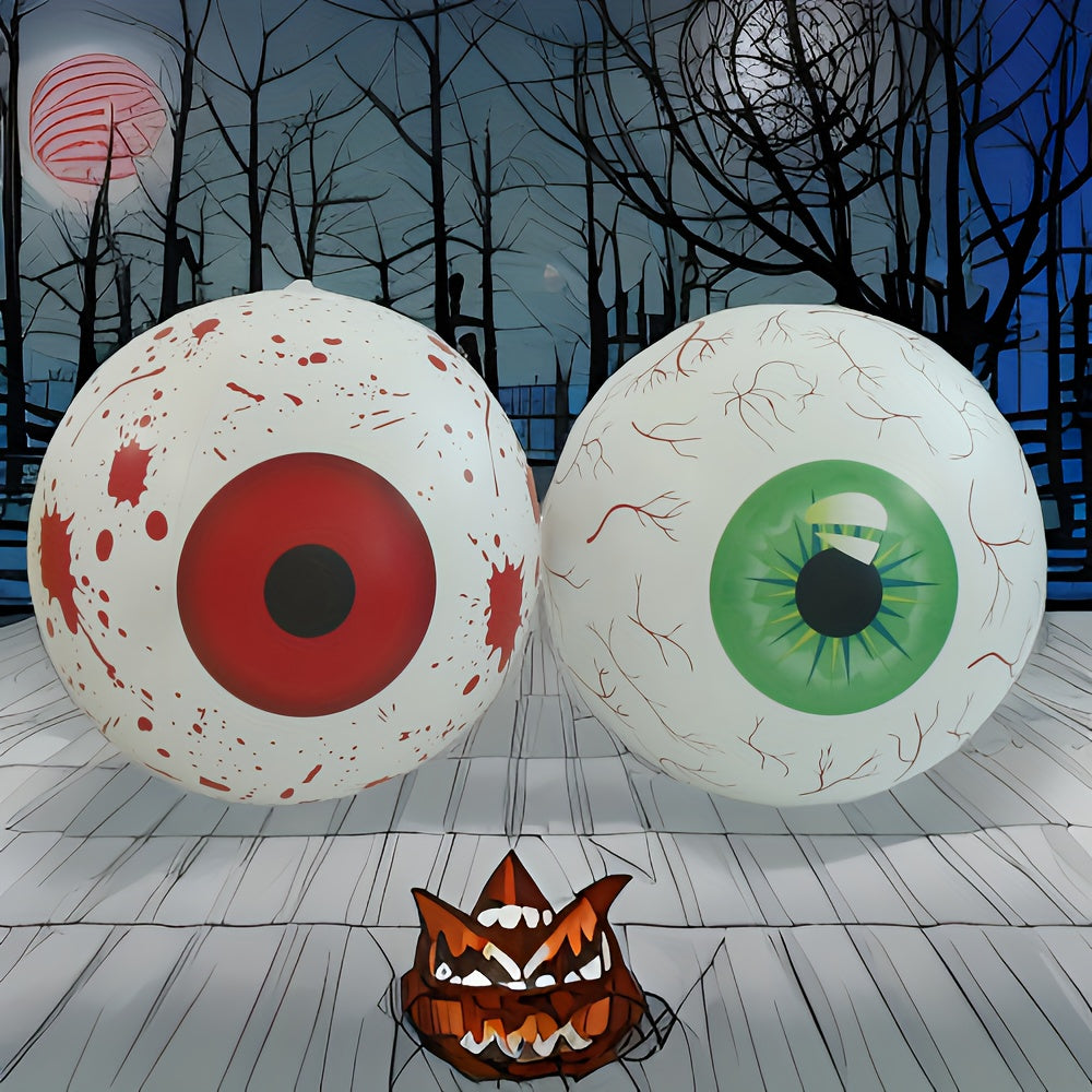Inflatable Halloween Eyeball Decoration Large PVC Spooky Yard Garden Party