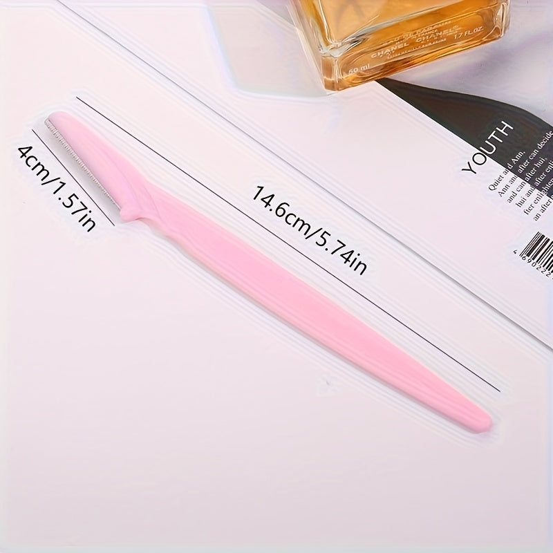 12pcs Eyebrow Trimmers for Men and Women with 5 Colors and 3 Tip Shapes