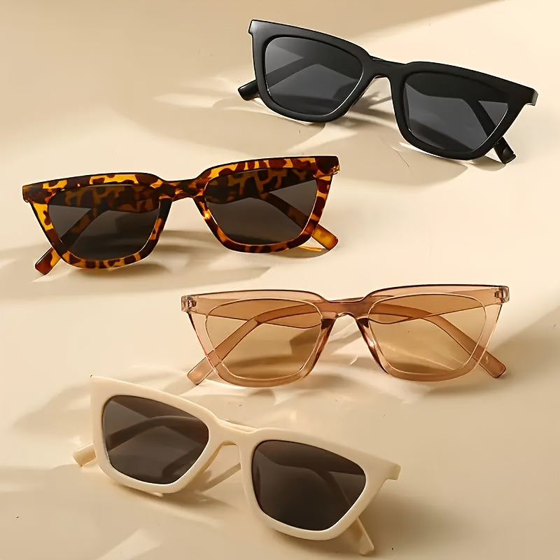 Fashion Glasses Small Square Frames Transparent Leopard Print Unisex Eyeglasses