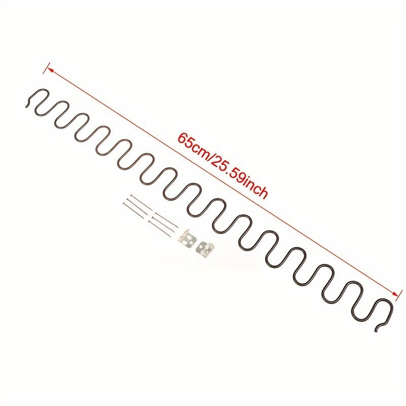 Metal Replacement Sofa Spring Set 45-70cm Durable Furniture Hardware Clips