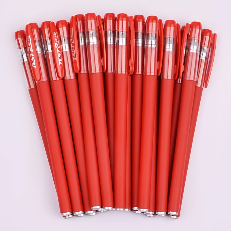 10-Piece Gel Pen Set for Students Office School Includes Red Black Water Carbon