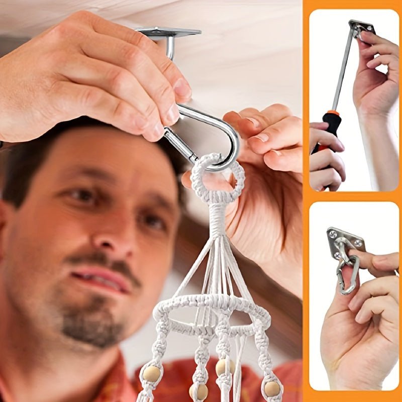 Handwoven Hanging Cat Hammock Boho Macrame Bed with Cushions and Hook Set