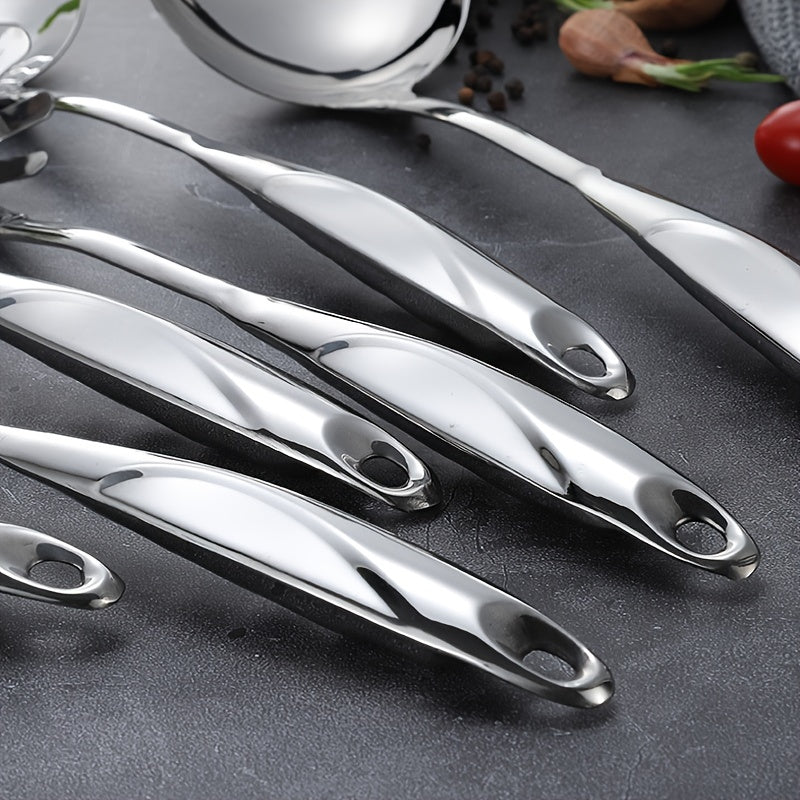 Stainless Steel Kitchen Utensil Set 6 Pieces Non-Stick Cookware Tools