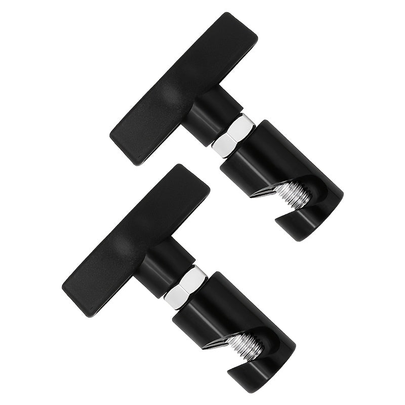 Juego de 2 varillas de soporte para capó de coche, clips para levantar el capó del motor, duraderos, negros