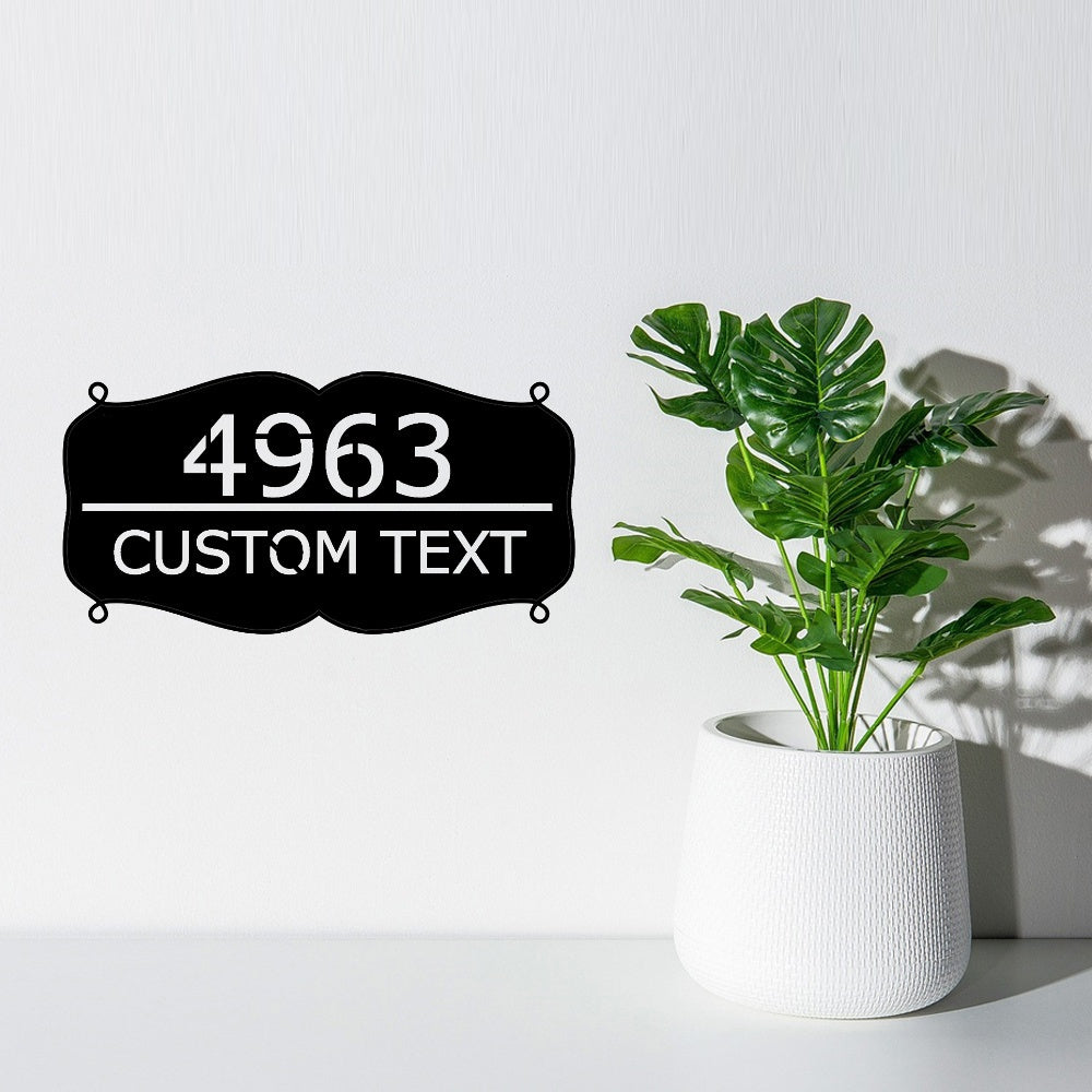 Zarif Metall Oila Ism Plitkasi - Shaxsiylashtirilgan Qora Devor Dekori, Mustahkam Metall Qurilishi, Yashash Xonasi, Kirish Joyi va Maxsus Tadbirlar uchun Mukammal. 14 yosh va undan katta yoshdagilar uchun mos Siluet Dizayni mavjud.