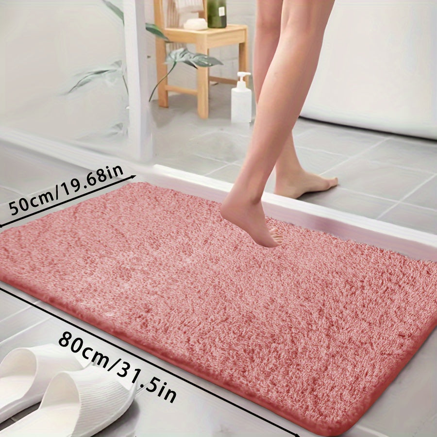 Ultra-Soft Non-Slip Absorbent Bathtub Mat for Bathroom and Laundry