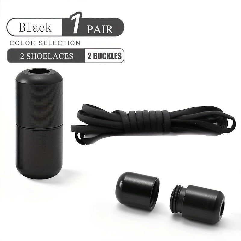 Unisex Elastic Shoe Laces With Capsule Buckle For Sneakers and Sports Shoes