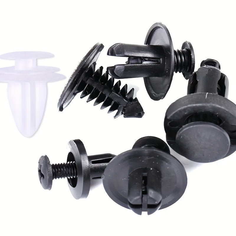 Universal Car Plastic Fastener Set, 100 Pieces, Durable Nails