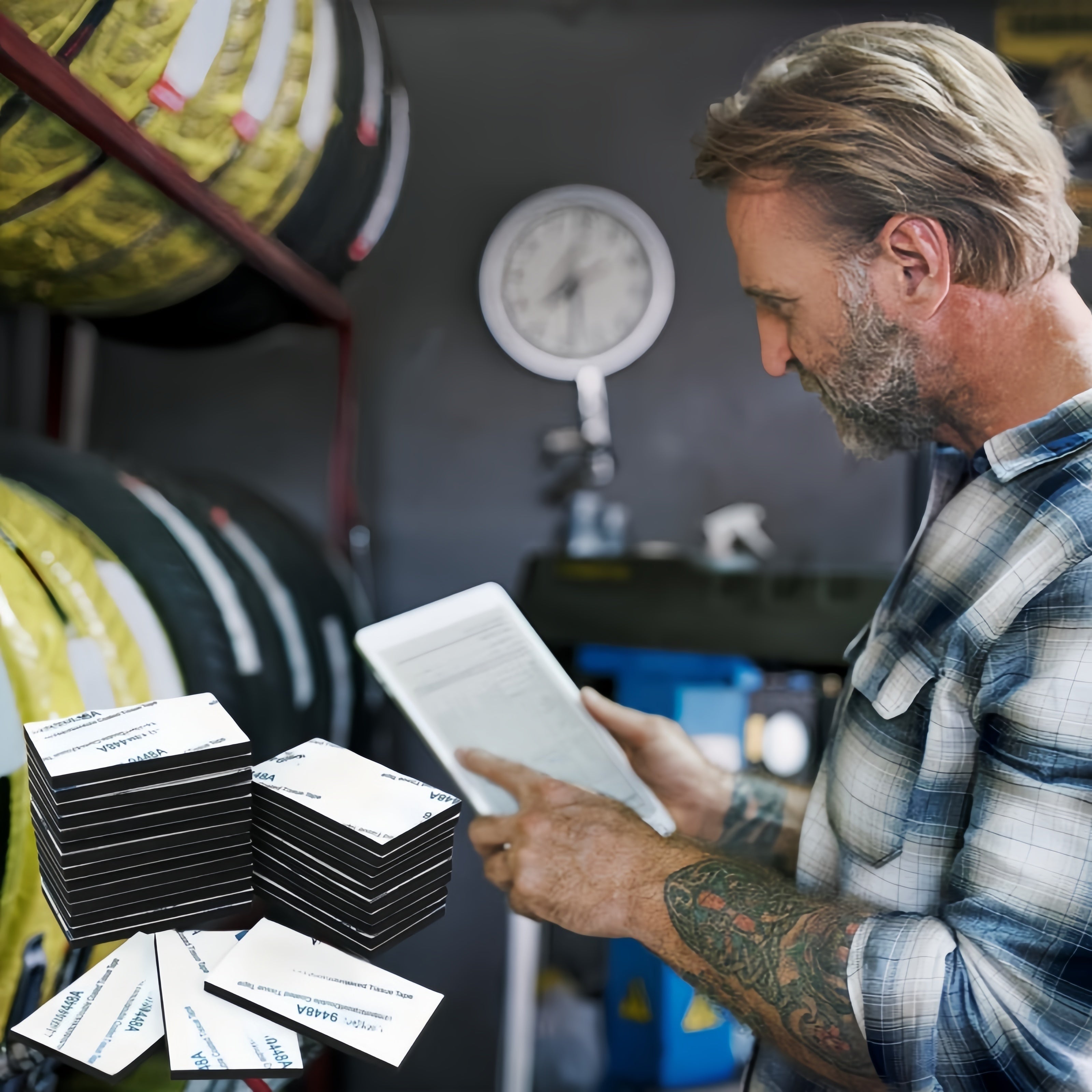 20 dona ikki tomonlama ko'pikli yopishqoq lenta, hammom aksessuarlarini o'rnatish uchun