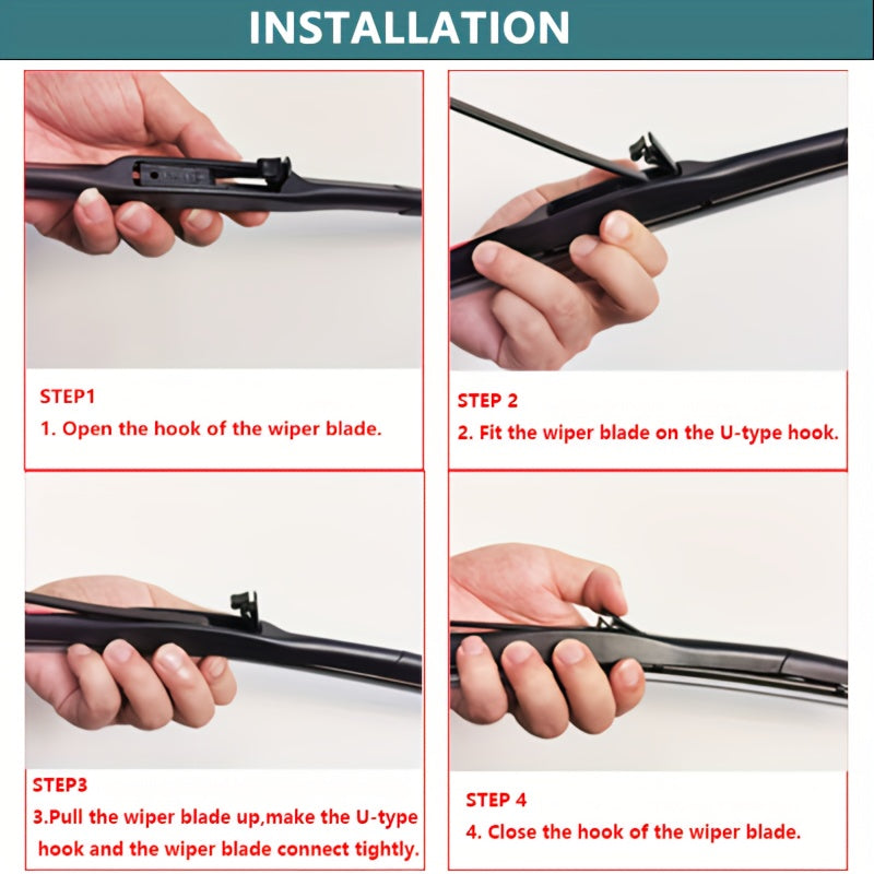 Front rear wiper blades set for Cee'd 2012-2017 windshild avtomobil asboblari