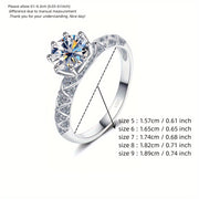 Moissanite Jewelry Set Necklace and Ring in Sterling Silver Engagement Wedding Gift