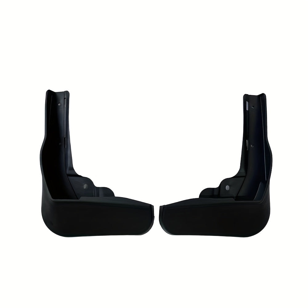 Guardabarros de plástico negro de 4 piezas con luces de señal de giro para parachoques trasero de coche