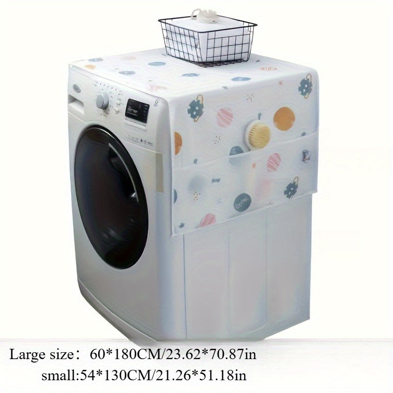 Bir parcha barg naqshli muzlatgich chang qopqog'i, PET materialidan tayyorlangan, tozalashni osonlashtiradi va chizishlardan himoya qiladi. Uy va oshxona bezaklari uchun ideal, bu to'lovsiz plastik.