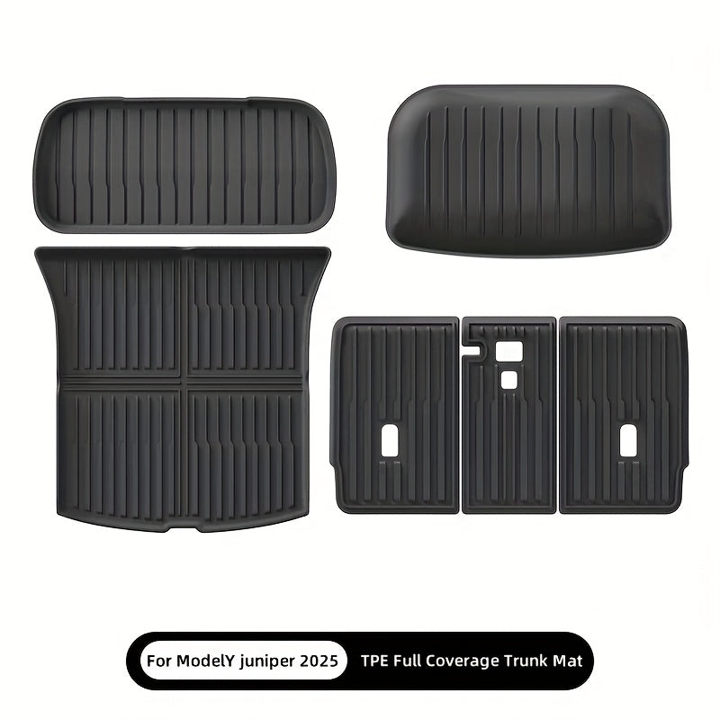Cargo Trunk Mat Set All-Weather Waterproof TPE for Tesla Model Y 2025