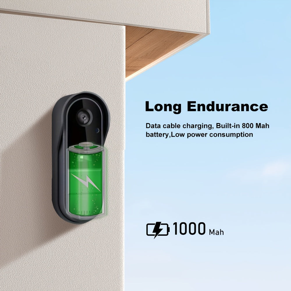 2 dona Video Dveri Qo'ng'irog'i, 4.3 dyuymli ekran, Infraqizil kechasi ko'rish, ikki tomonlama video qo'ng'iroq, uzoq batareya muddati, uy, ofis, do'kon uchun