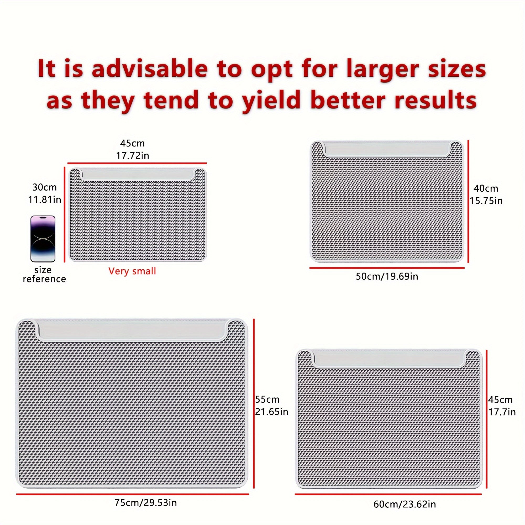 Alfombra para arena de gato EVA de doble capa, control de polvo, fácil de limpiar, higiene para gatos en interiores